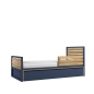 Preview: Kinderbett NEW YORK 90x200 mit Schubladen in Blau | www.kids-ambiente.com